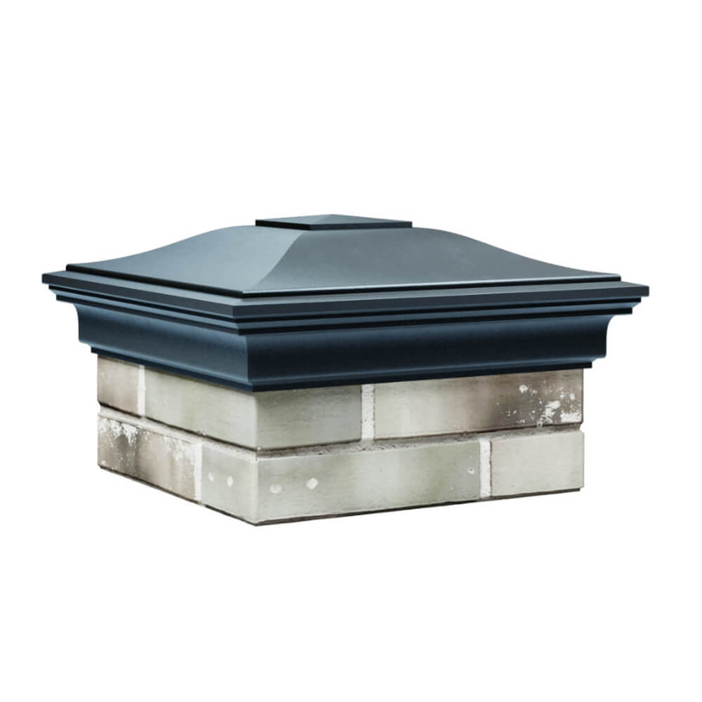 Колпак Zking Монблан Серый на столб 1.5х1.5 еврокирпича 0.7НФ (355х355мм) в Валдае фото