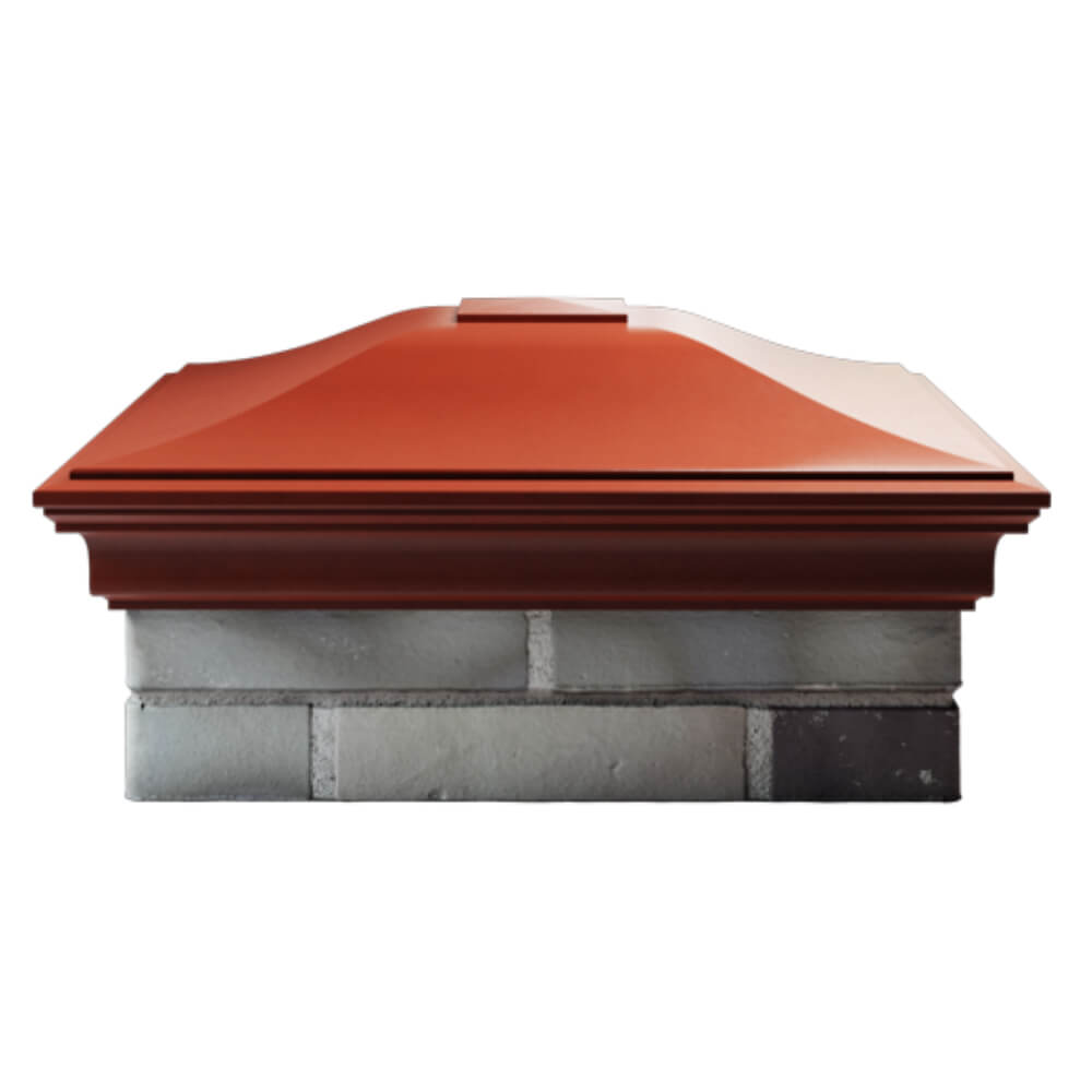 Колпак Zking Монблан Красный на столб 2х2 кирпича (515х515мм) в Валдае фото