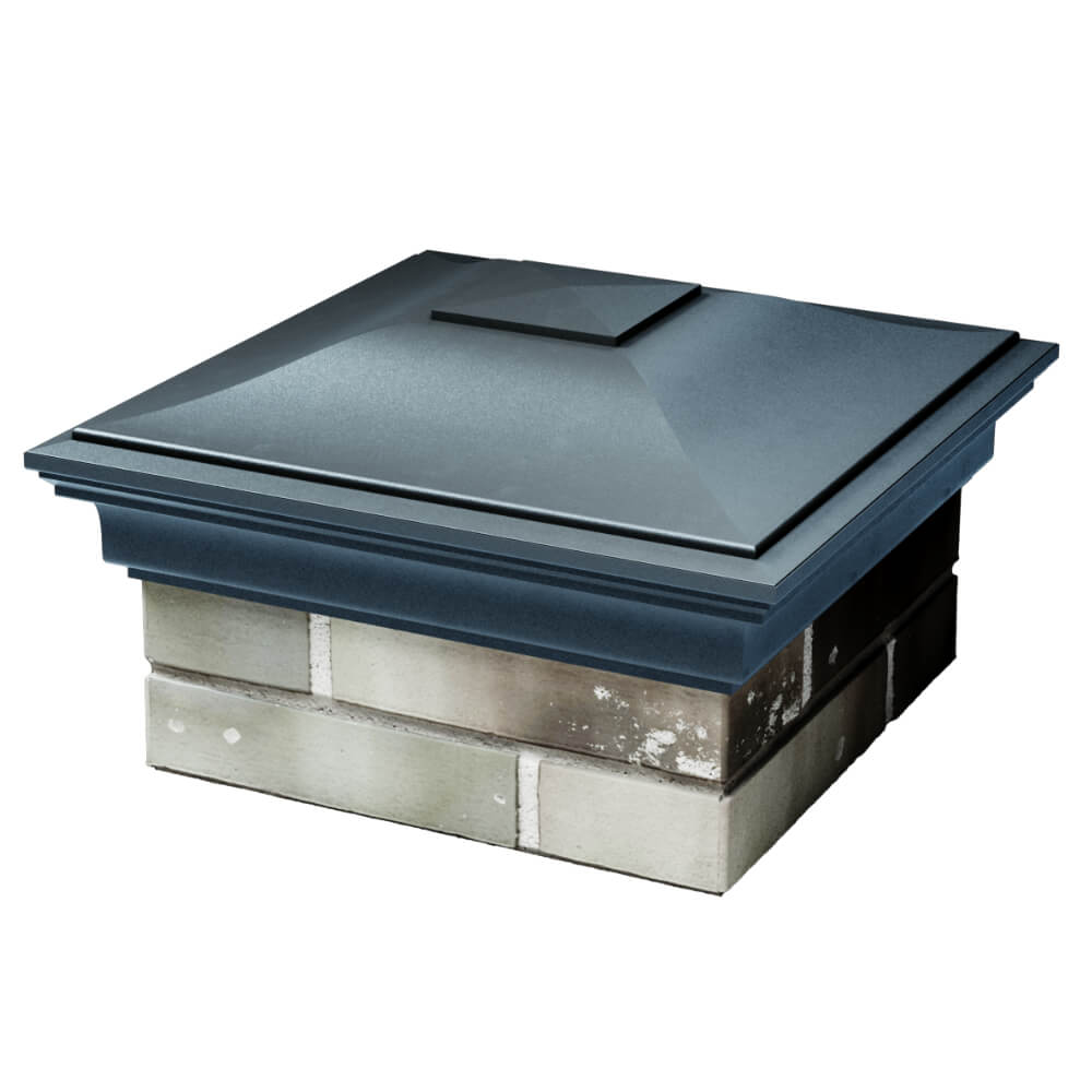 Колпак Zking Монблан Серый на столб 1.5х1.5 кирпича (385х385мм) в Валдае фото