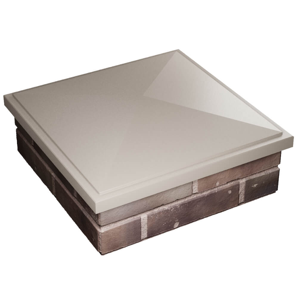 Колпак Zking БонаМоно Бежевый на столб 2х2 кирпича (515х515, 530х530мм) в Валдае фото