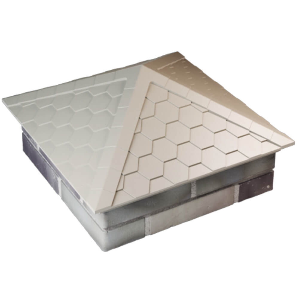 Колпак Zking Эверест Бежевый на столб 2х2 кирпича (535х535мм) Валдай фото