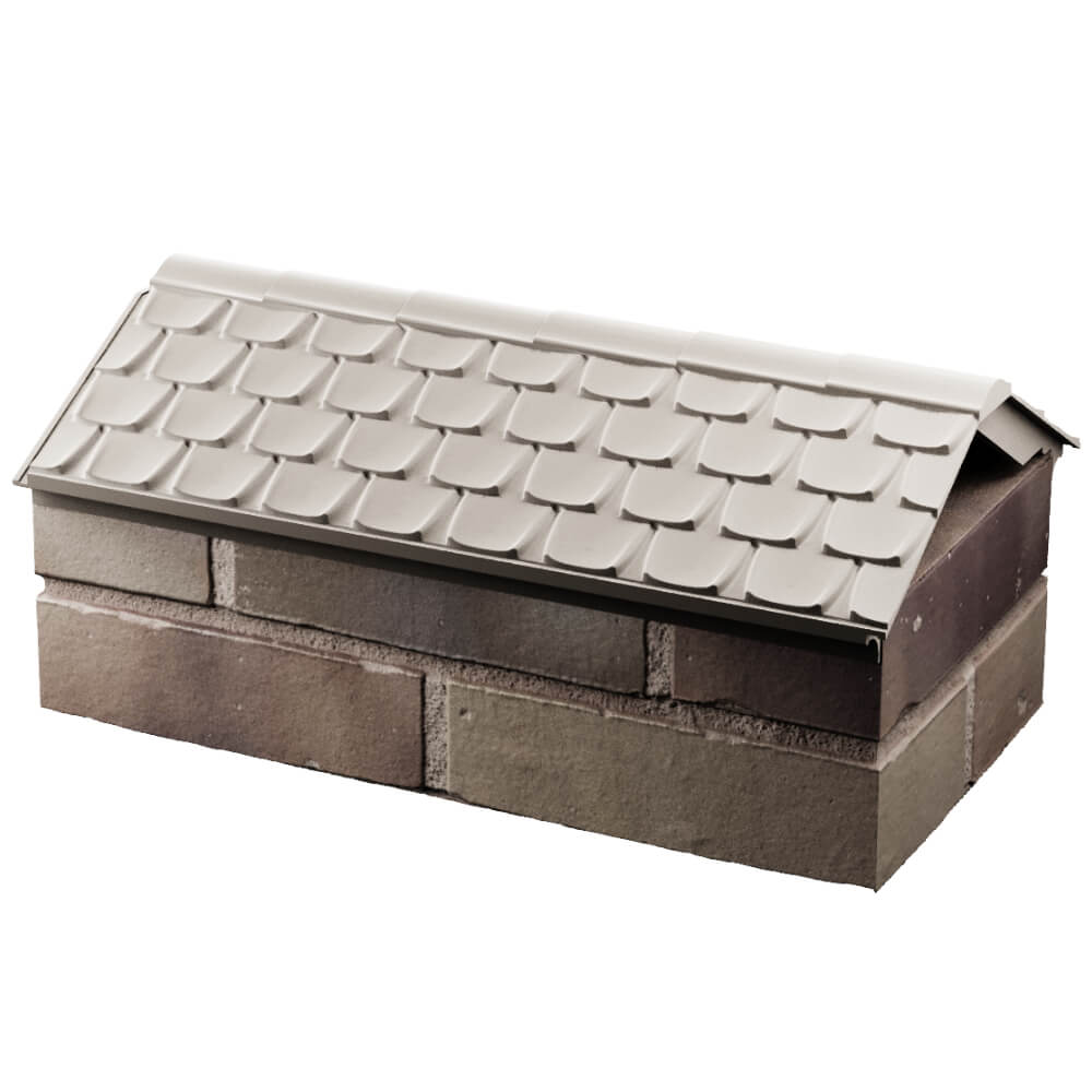 Парапет Zking Эльбрус Бежевый с посадкой на 1 кирпич (255мм) в Валдае фото