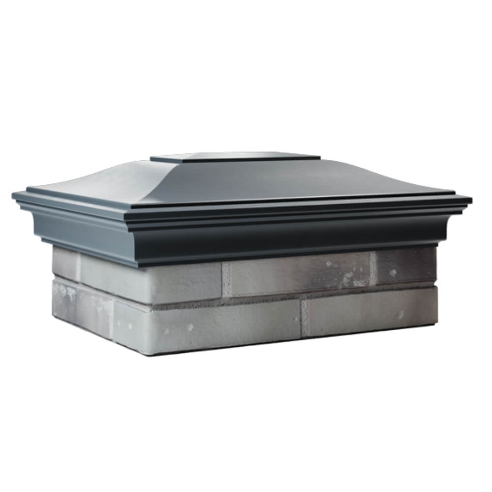 Колпак Zking Монблан Серый на столб 2х1.5 кирпича (515х385мм) в Валдае фото