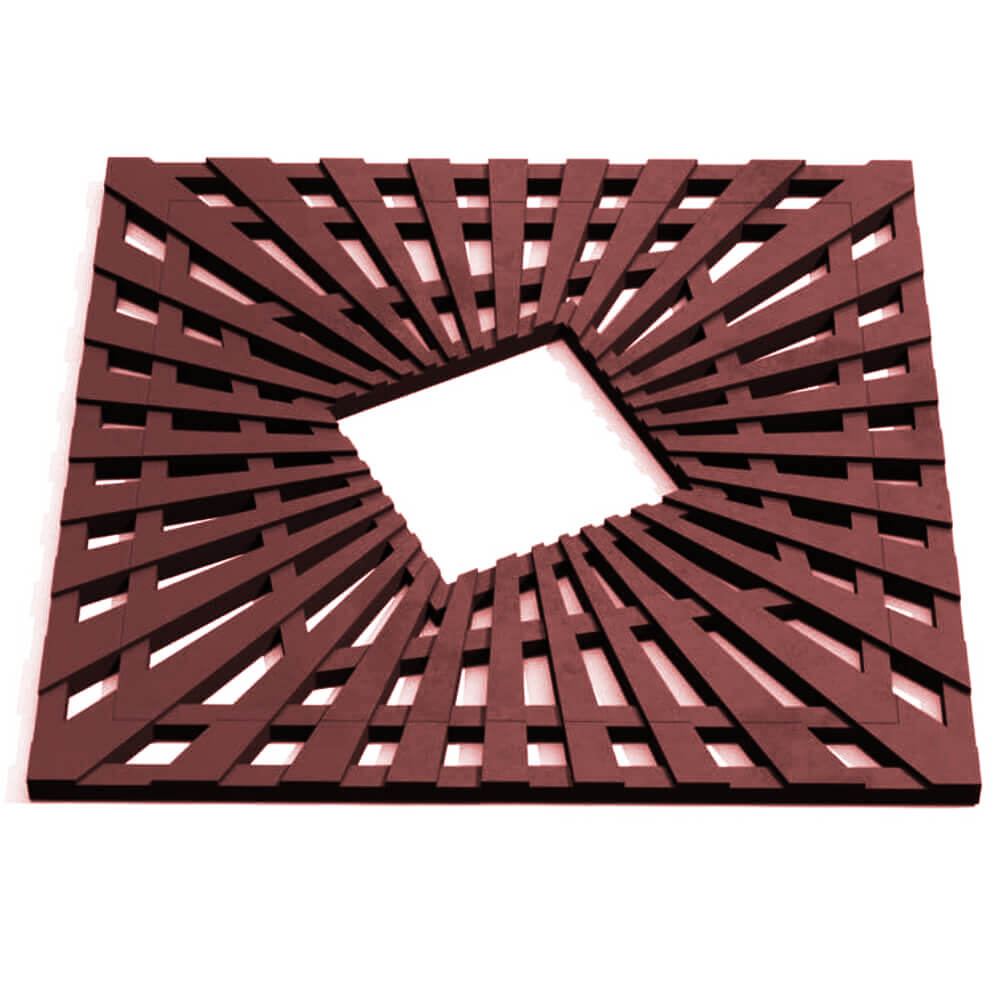 Приствольная решетка для дерева ZKING ATMOSPHERE 1.2х1.2м Коричневая Валдай фото