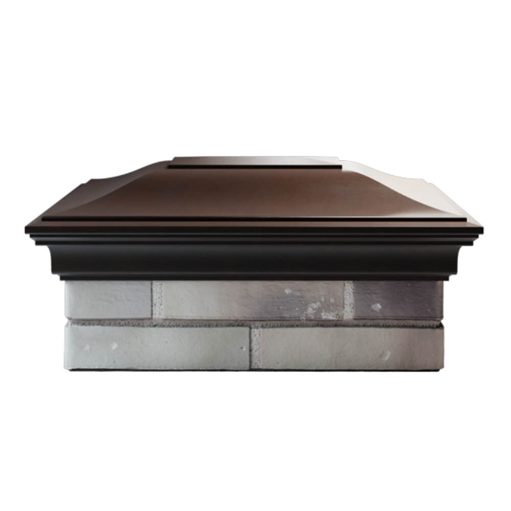 Колпак Zking Монблан Коричневый на столб 2х1.5 кирпича (515х385мм) в Валдае фото