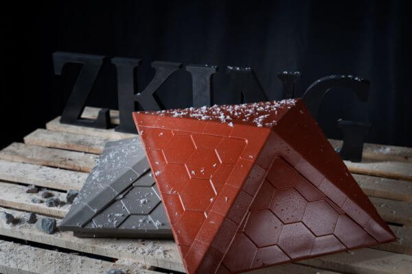 Колпак Zking Эверест Красный на столб 1.5х1.5 кирпича (390х390мм) в Валдае фото