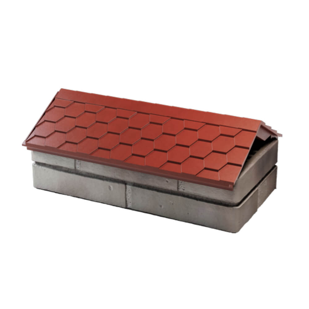 Парапет Zking Эверест Красный с посадкой на 1 кирпич (200/225/255мм) в Валдае фото