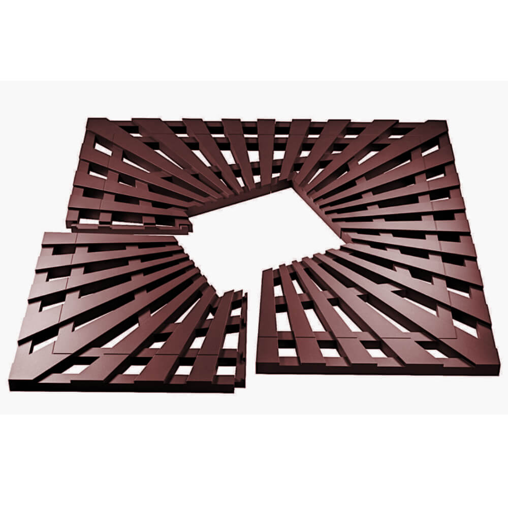 Приствольная решетка для дерева ZKING ATMOSPHERE 1.2х1.2м Коричневая в Валдае фото