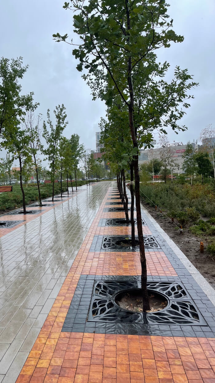 Приствольная решетка для дерева ZKING CRUST 1.2х1.2м Черная в Валдае фото