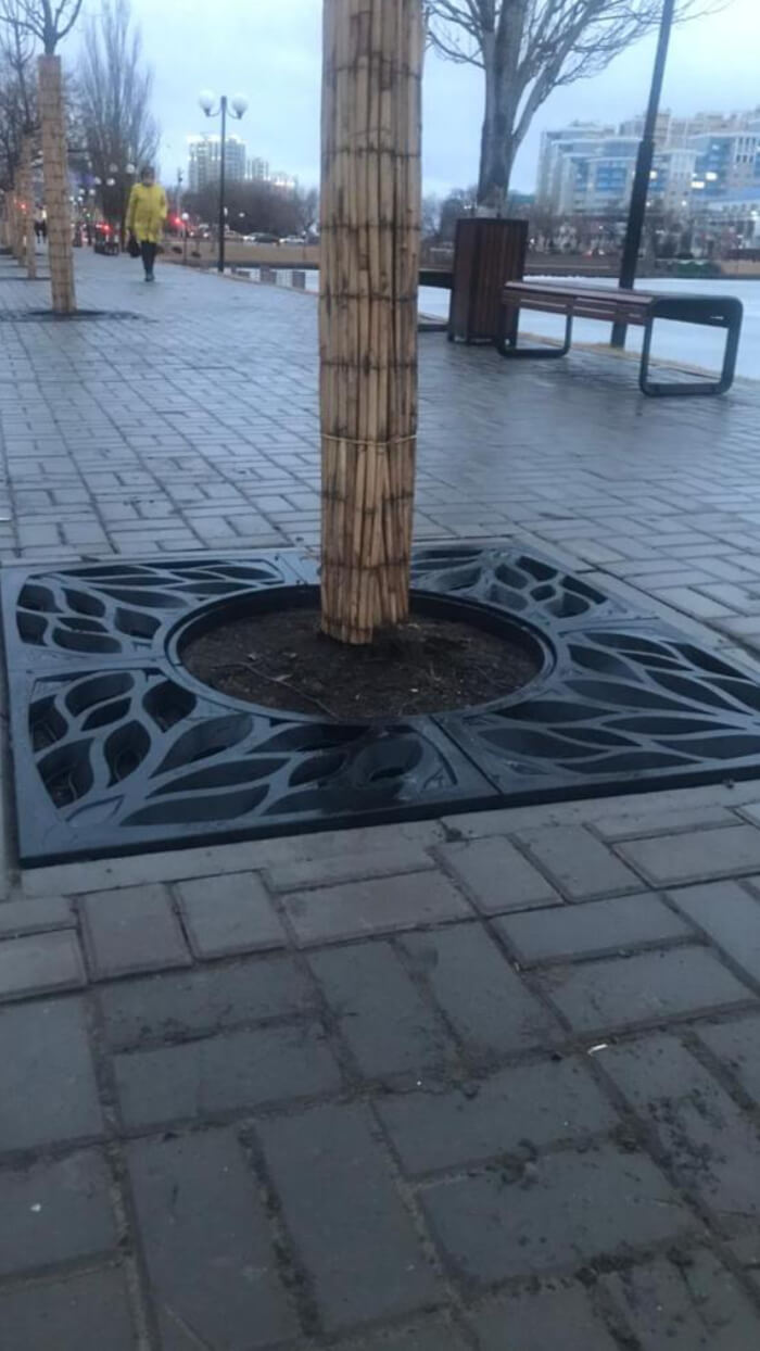 Приствольная решетка для дерева ZKING CRUST 1.2х1.2м Черная в Валдае фото