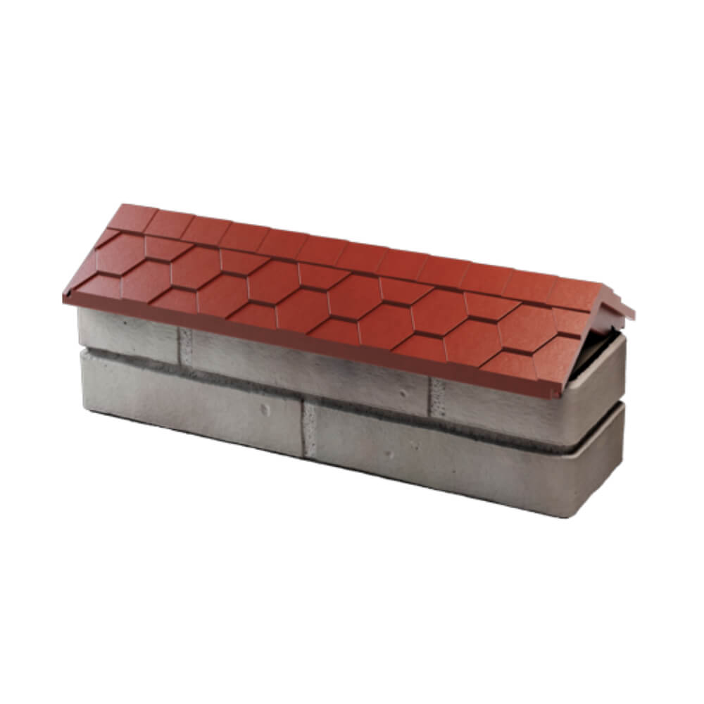 Парапет Zking Эверест Красный с посадкой на 0.5 кирпича (130мм) в Валдае фото