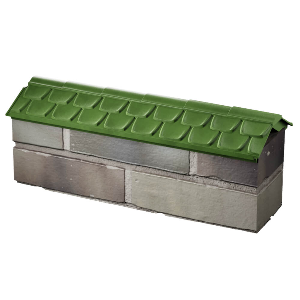 Парапет Zking Эльбрус Зеленый с посадкой на 0.5 кирпича (130мм) в Валдае фото