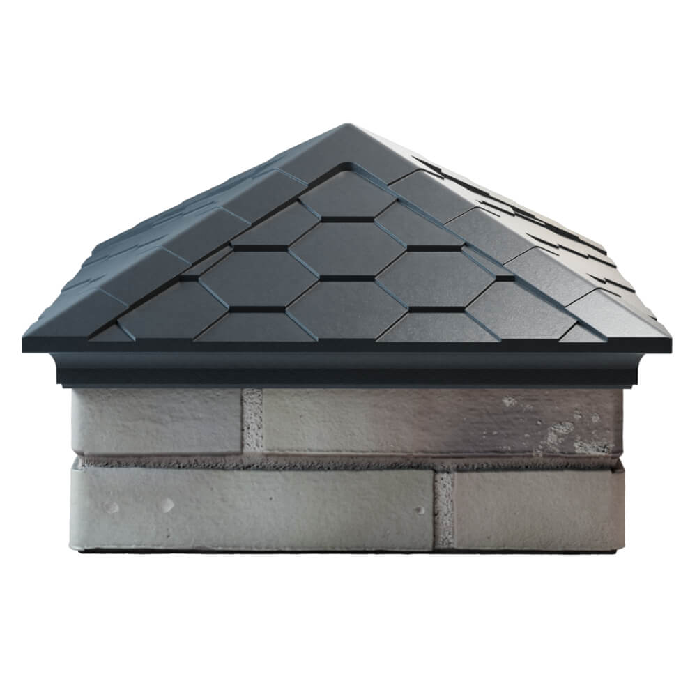 Колпак Zking Эверест Серый на столб 1.5х1.5 кирпича (390х390мм) Валдай фото