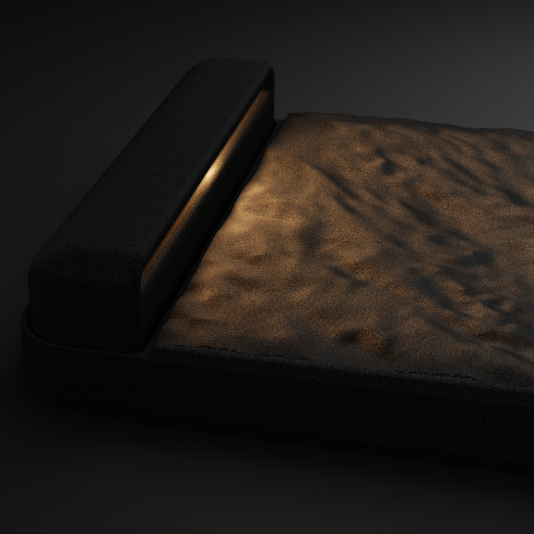 LED Светильник для шаговой плиты STONE Черный Сланец 330х75х98мм Валдай фото