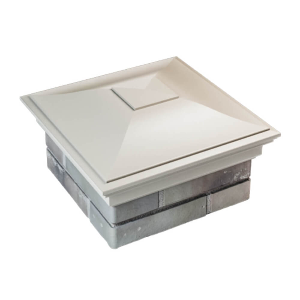 Колпак Zking Монблан Бежевый на столб 1.5х1.5 еврокирпича 0.7НФ (355х355мм) в Валдае фото