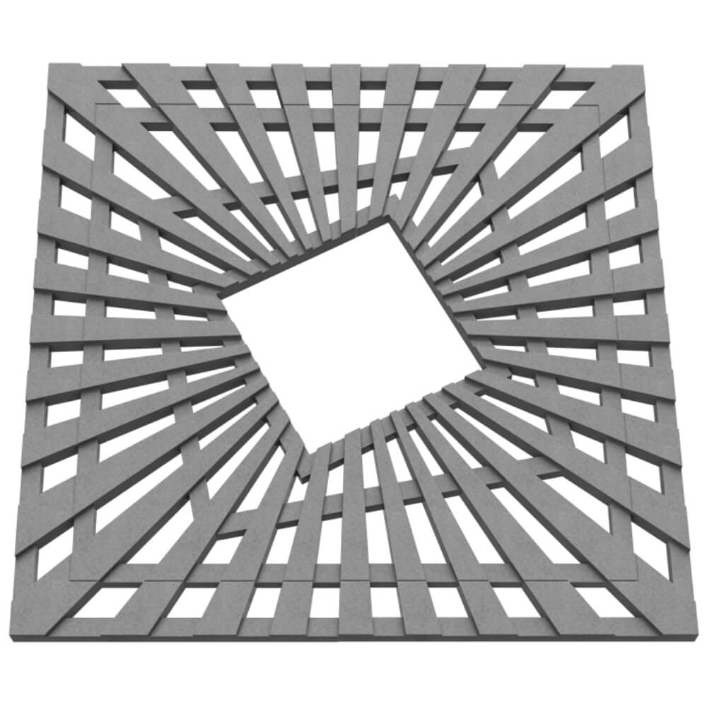 Приствольная решетка для дерева ZKING ATMOSPHERE 1.2х1.2м Серая в Валдае фото