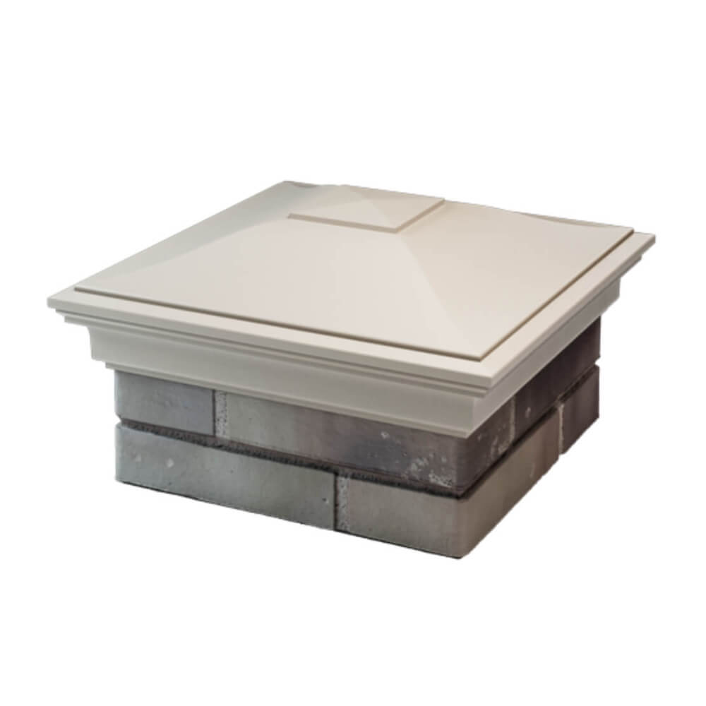 Колпак Zking Монблан Бежевый на столб 1.5х1.5 еврокирпича 0.7НФ (355х355мм) в Валдае фото