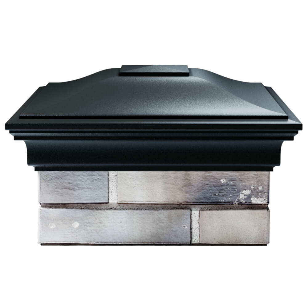 Колпак Zking Монблан Черный на столб 1.5х1.5 кирпича (385х385мм) Валдай фото