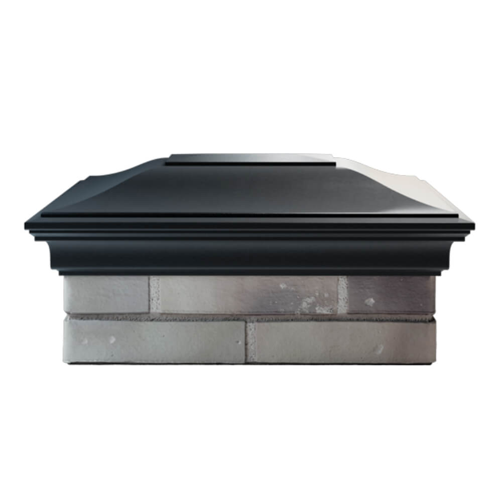 Колпак Zking Монблан Черный на столб 2х1.5 кирпича (515х385мм) в Валдае фото