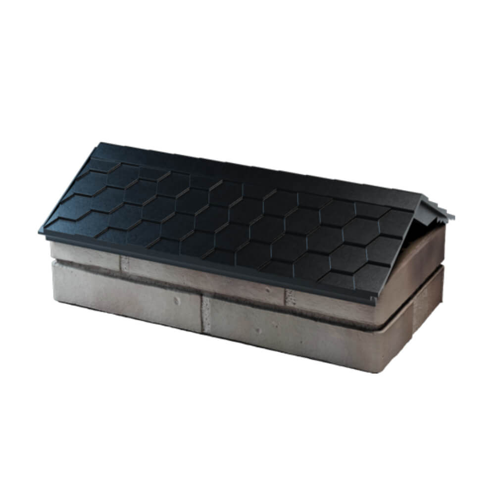 Парапет Zking Эверест Черный с посадкой на 1 кирпич (200/225/255мм) в Валдае фото