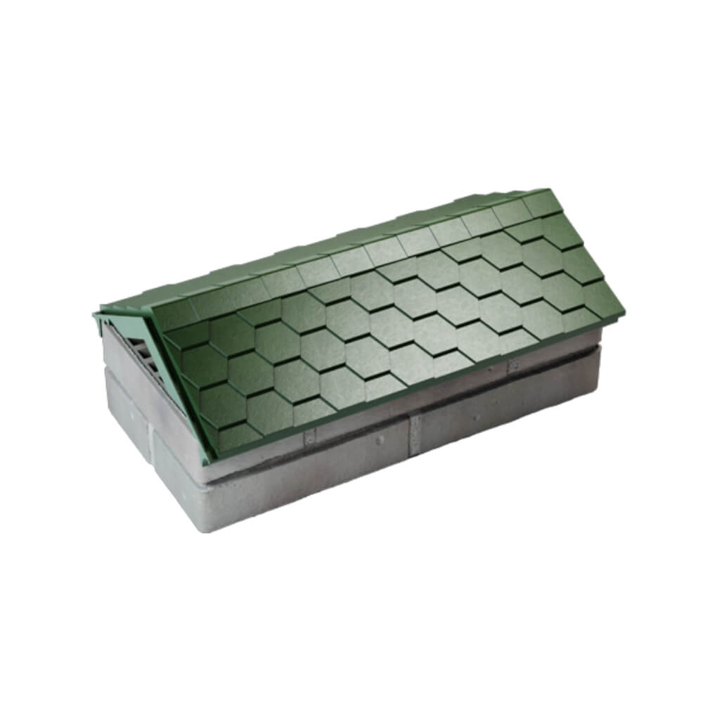 Парапет Zking Эверест Зеленый с посадкой на 1 кирпич (200/225/255мм) в Валдае фото