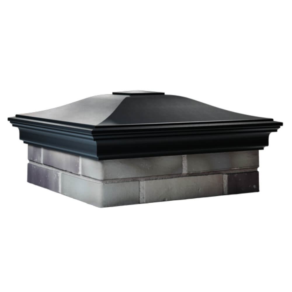 Колпак Zking Монблан Черный на столб 2х2 кирпича (515х515мм) в Валдае фото