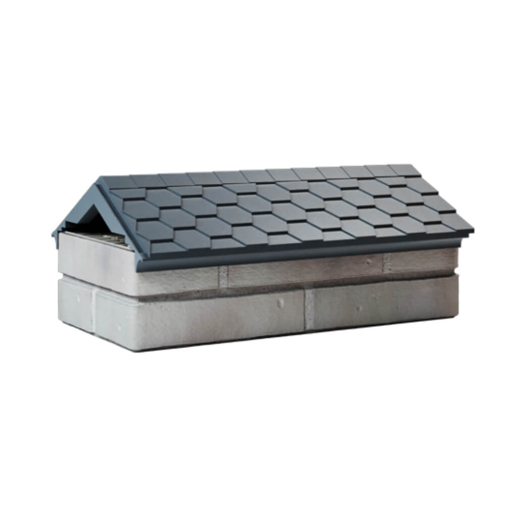 Парапет Zking Эверест Серый с посадкой на 1 кирпич (200/225/255мм) Валдай фото