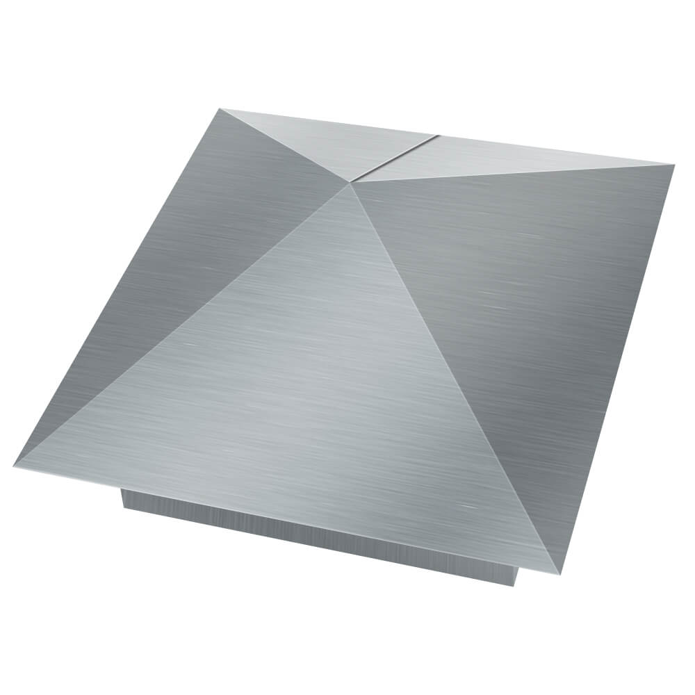 Колпак металлический 380х380мм оцинкованный заборный Валдай фото