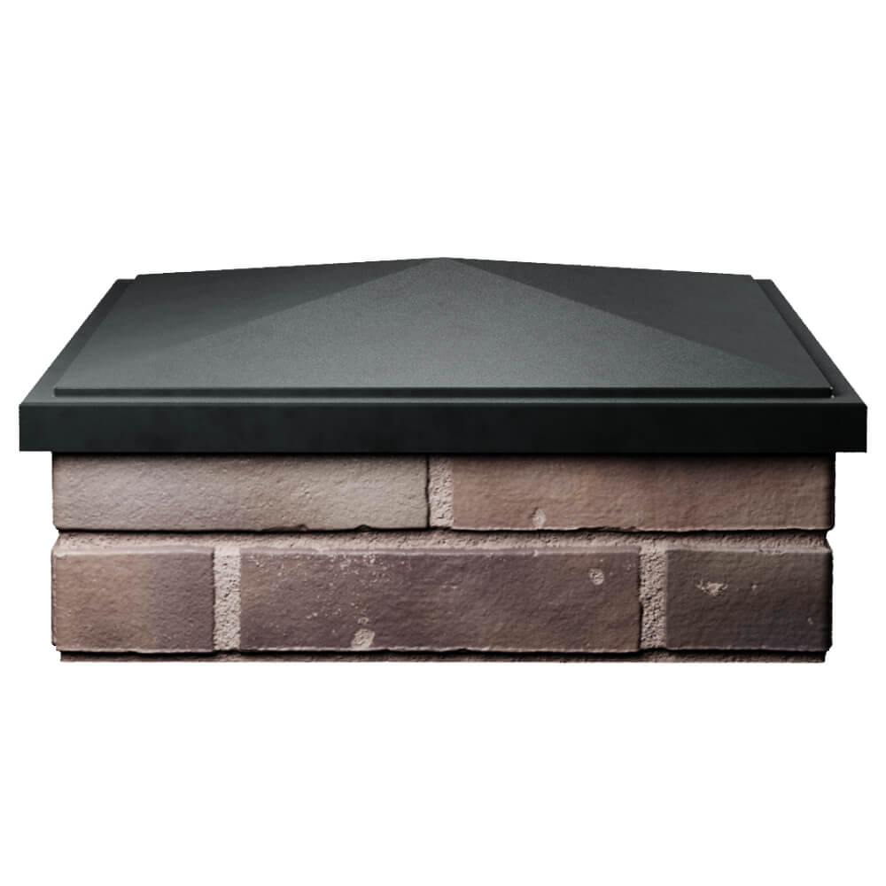 Колпак Zking БонаМоно Черный на столб 2х2 кирпича (515х515, 530х530мм) Валдай фото