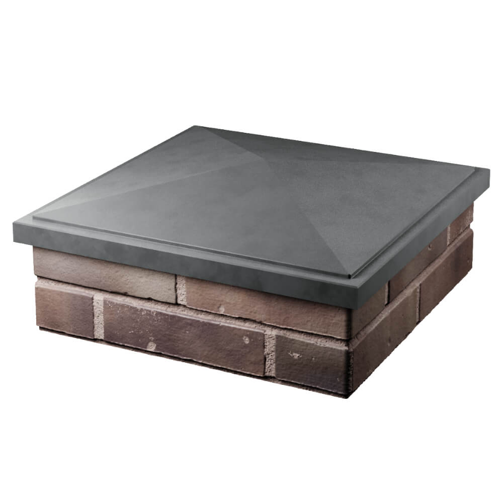 Колпак Zking БонаМоно Серый на столб 2х2 кирпича (515х515, 530х530мм) в Валдае фото