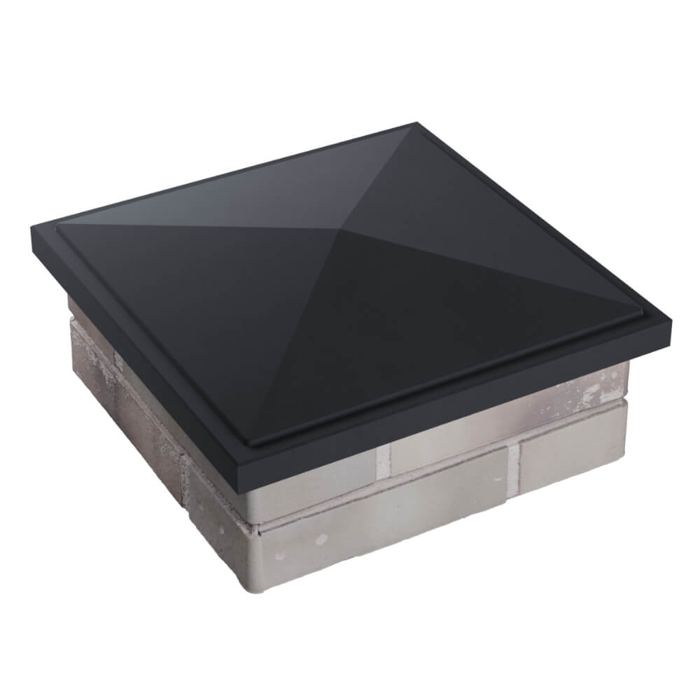 Колпак Zking БонаМоно Серый на столб 1.5х1.5 кирпича (385х385, 400х400мм) в Валдае фото