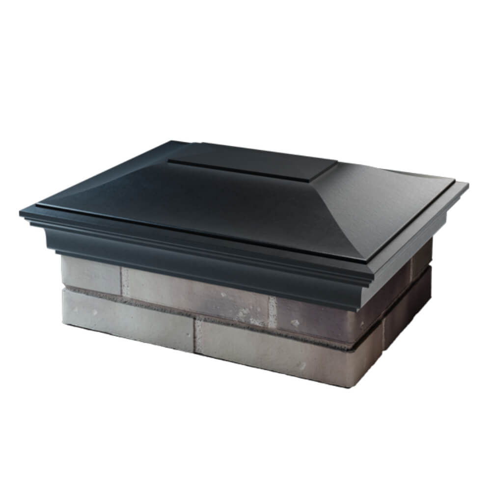 Колпак Zking Монблан Черный на столб 2х1.5 кирпича (515х385мм) в Валдае фото