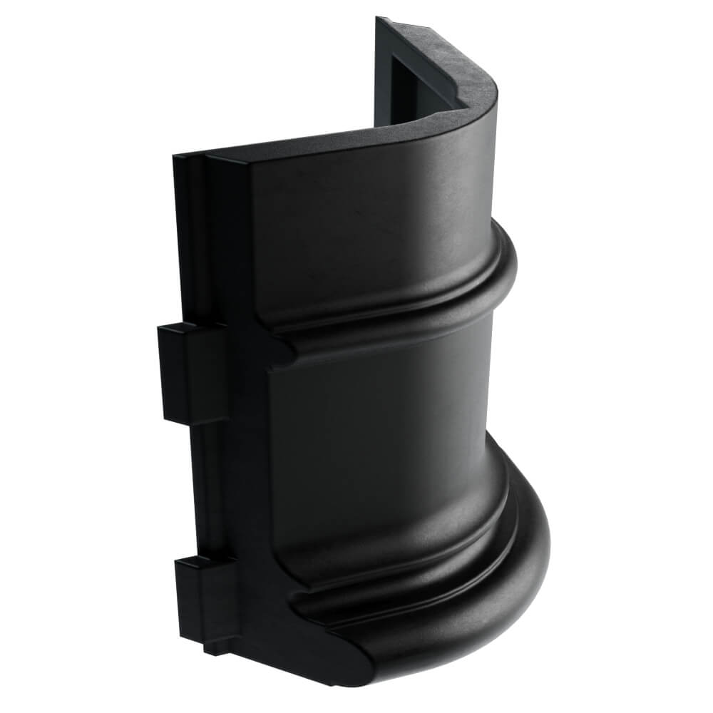 Подступенок угловой Verona 110х140х30мм Черный