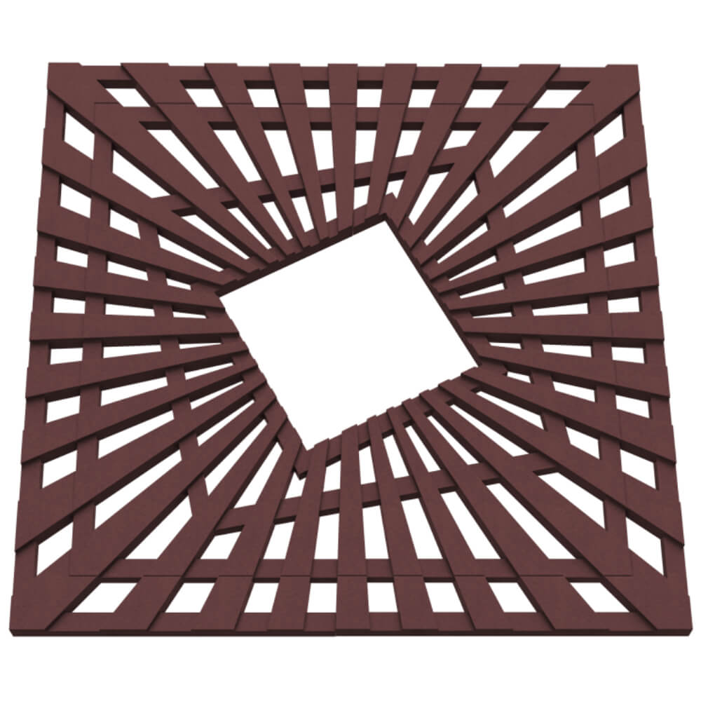 Приствольная решетка для дерева ZKING ATMOSPHERE 1.2х1.2м Коричневая в Валдае фото