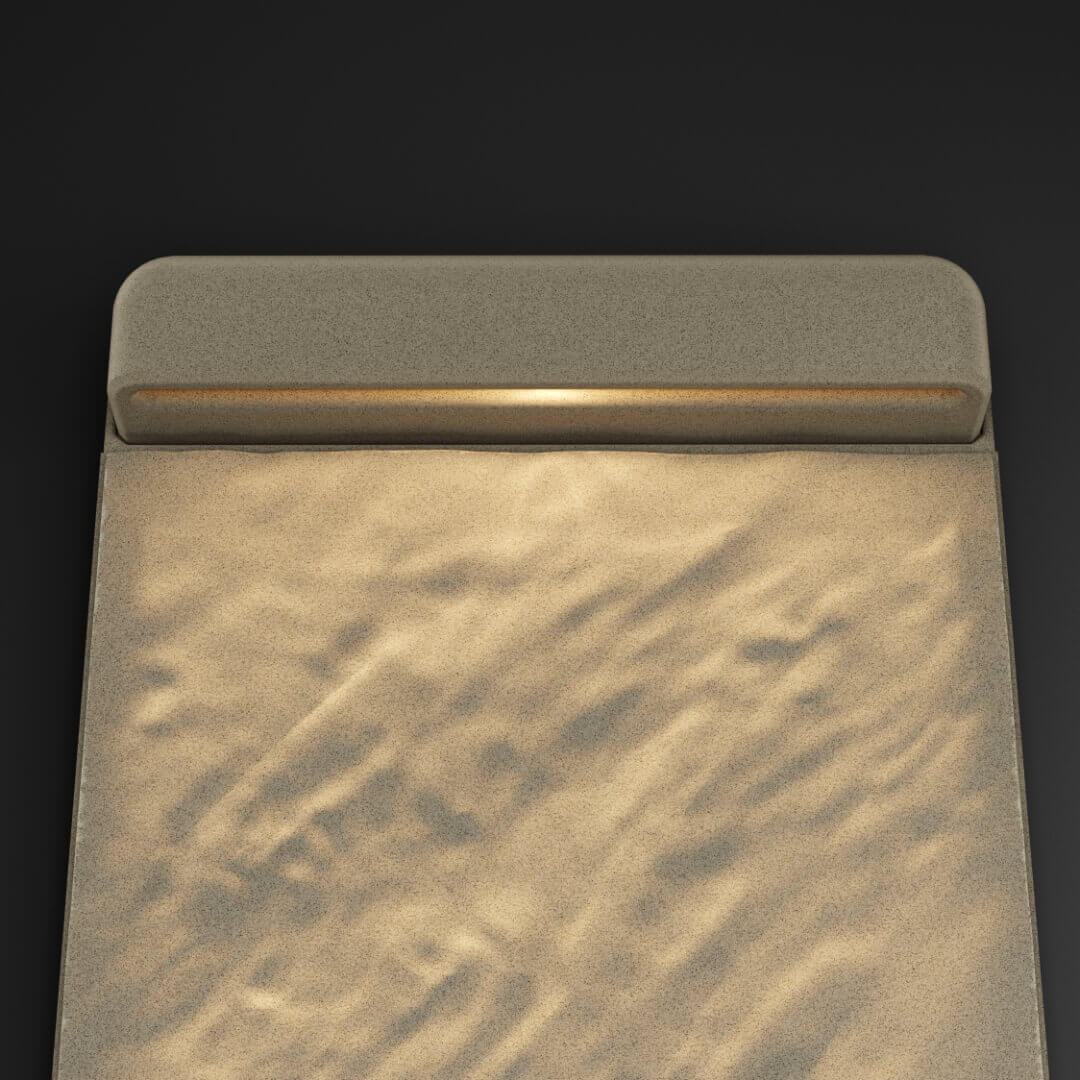 LED Светильник для шаговой плиты STONE Светлая Галька 330х75х98мм в Валдае фото