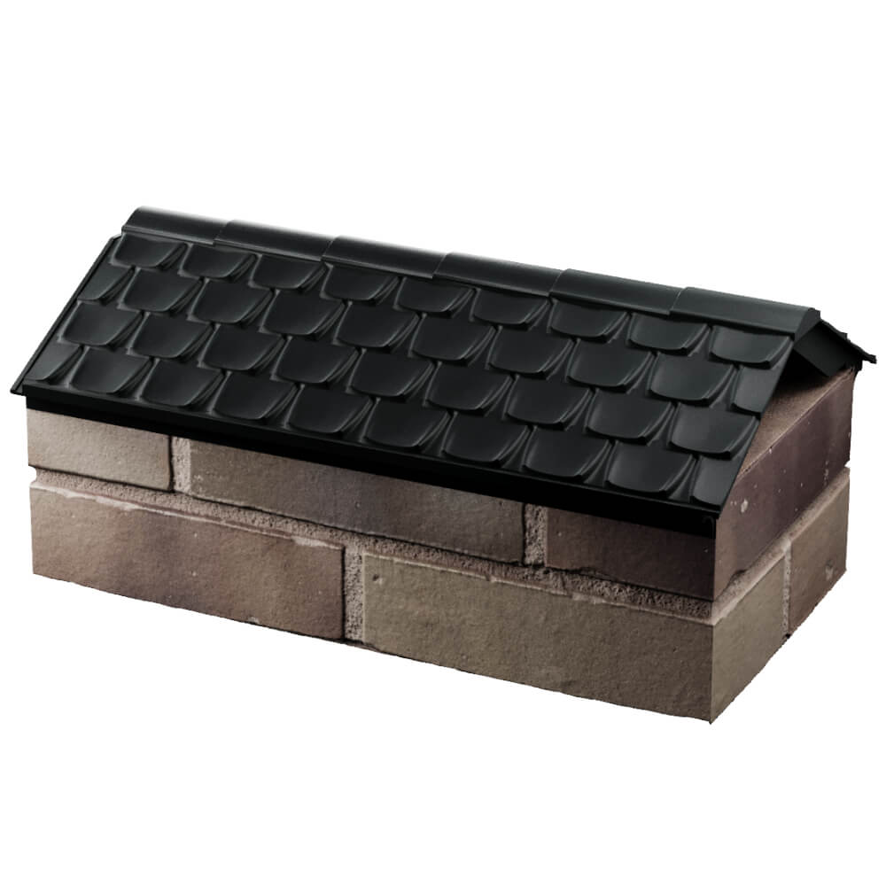 Парапет Zking Эльбрус Черный с посадкой на 1 кирпич (255мм) в Валдае фото