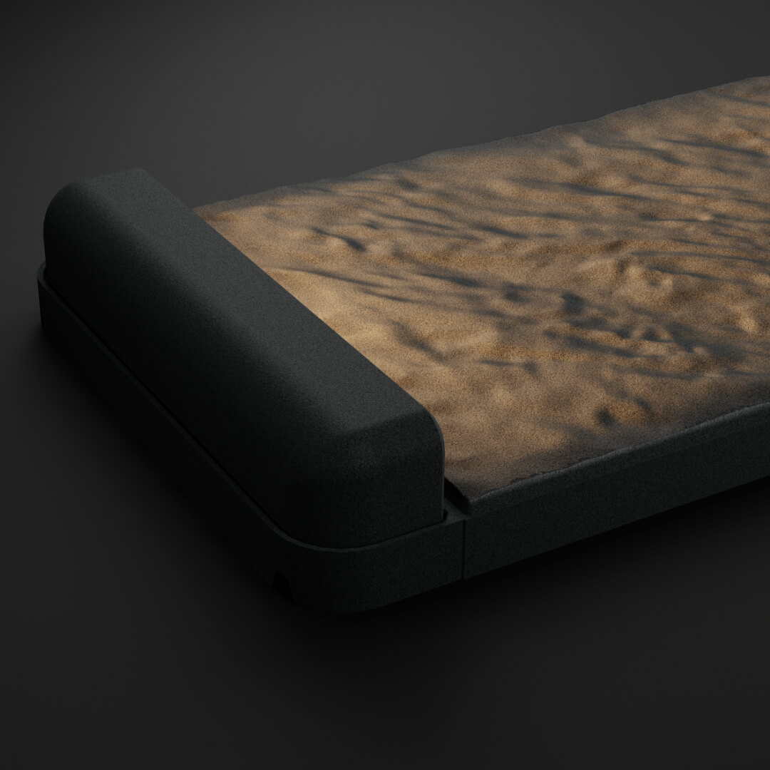 LED Светильник для шаговой плиты STONE Графитовый Серый 330х75х98мм в Валдае фото