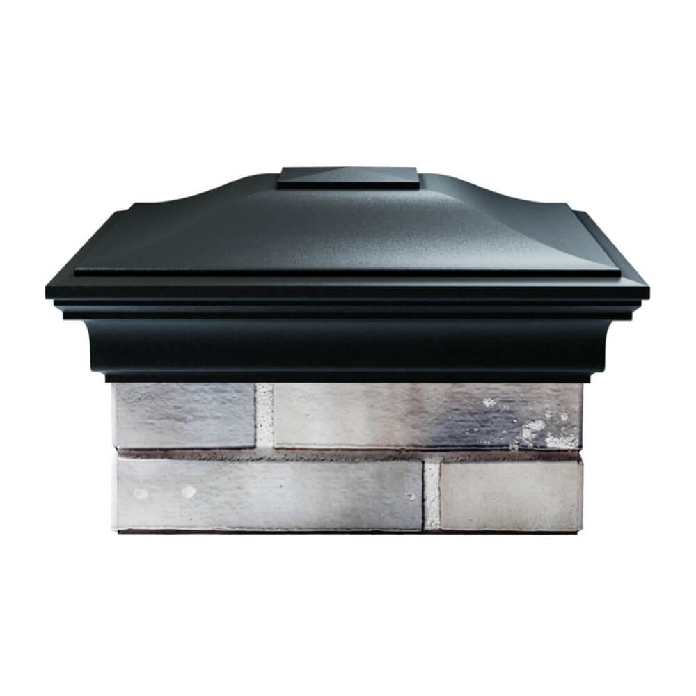 Колпак Zking Монблан Черный на столб 1.5х1.5 еврокирпича 0.7НФ (355х355мм) Валдай фото