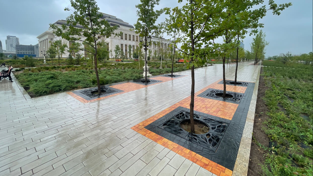 Приствольная решетка для дерева ZKING CRUST 1.2х1.2м Черная в Валдае фото