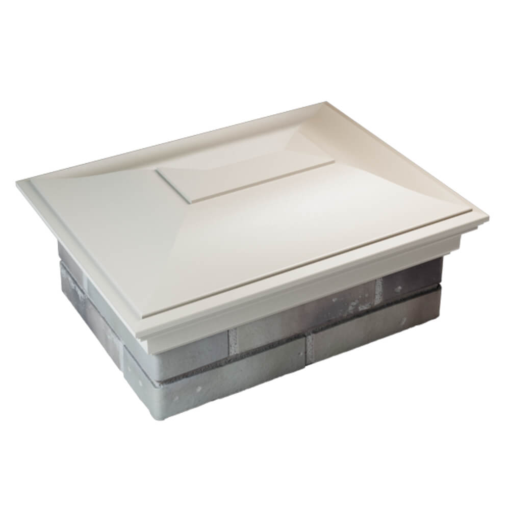 Колпак Zking Монблан Бежевый на столб 2х1.5 кирпича (515х385мм) Валдай фото