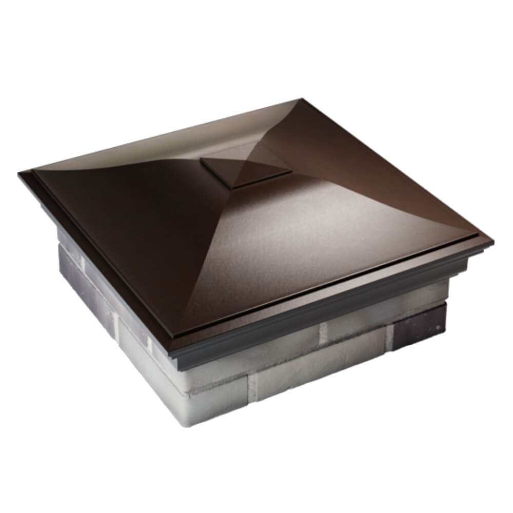 Колпак Zking Монблан Коричневый на столб 2х2 кирпича (515х515мм) Валдай фото