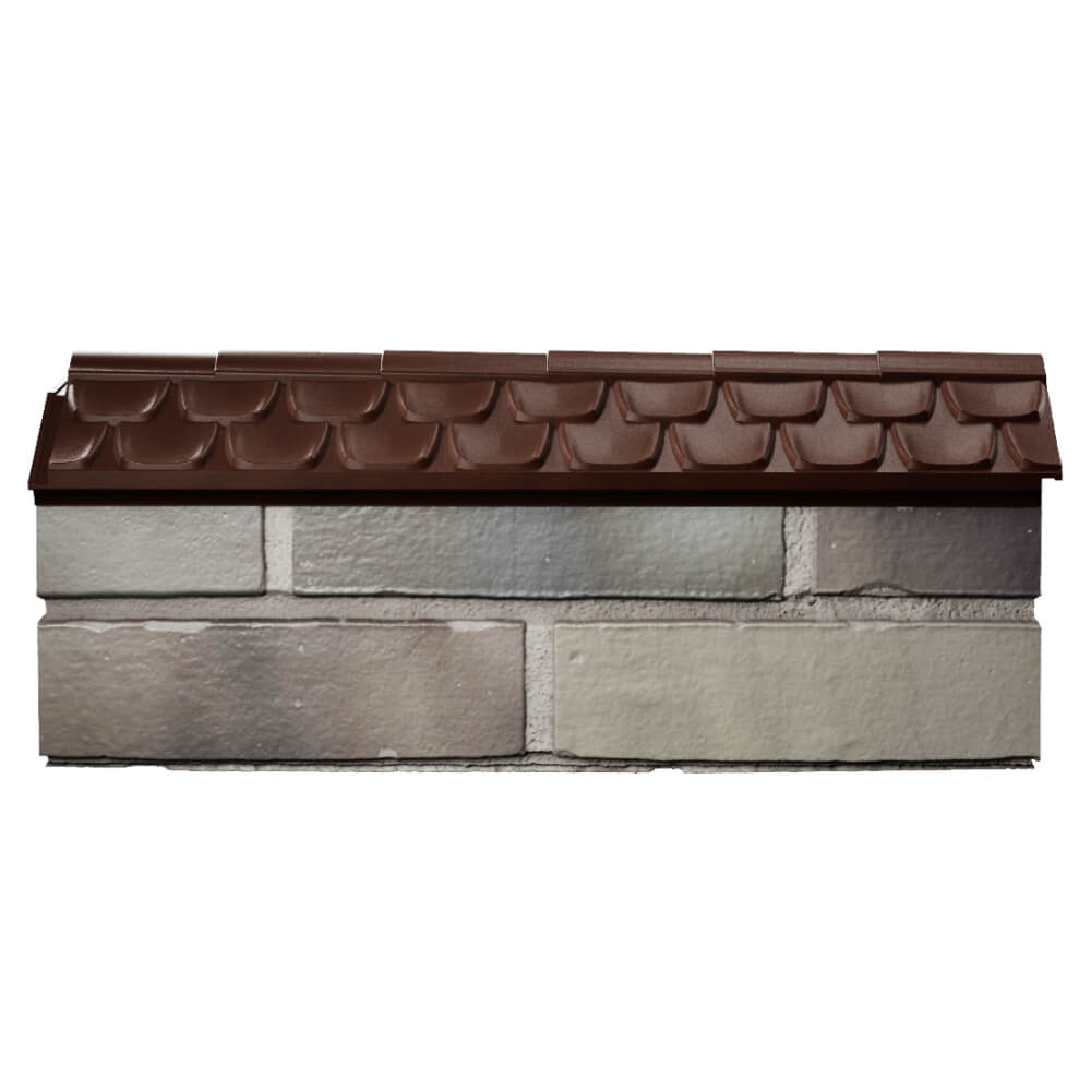 Парапет Zking Эльбрус Коричневый с посадкой на 0.5 кирпича (130мм) в Валдае фото