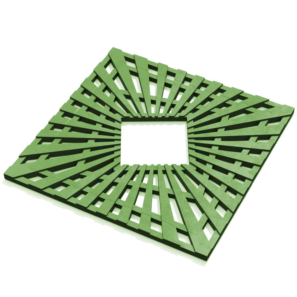 Приствольная решетка для дерева ZKING ATMOSPHERE 1.2х1.2м Зеленая в Валдае фото