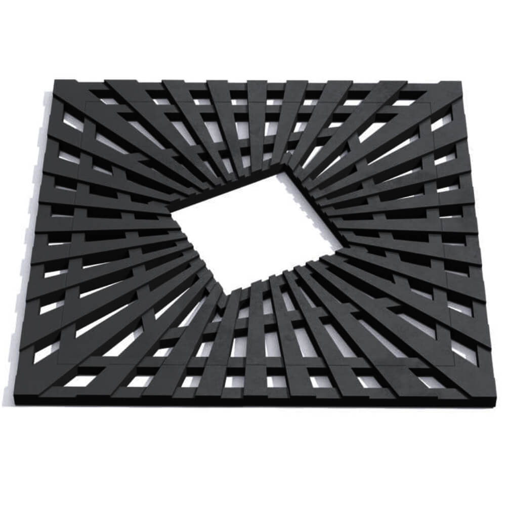 Приствольная решетка для дерева ZKING ATMOSPHERE 1.2х1.2м Черная Валдай фото