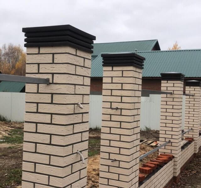 Колпак Zking Бона ХайТек Коричневый на столб 1.5х1.5 кирпича (385х385мм) в Валдае фото