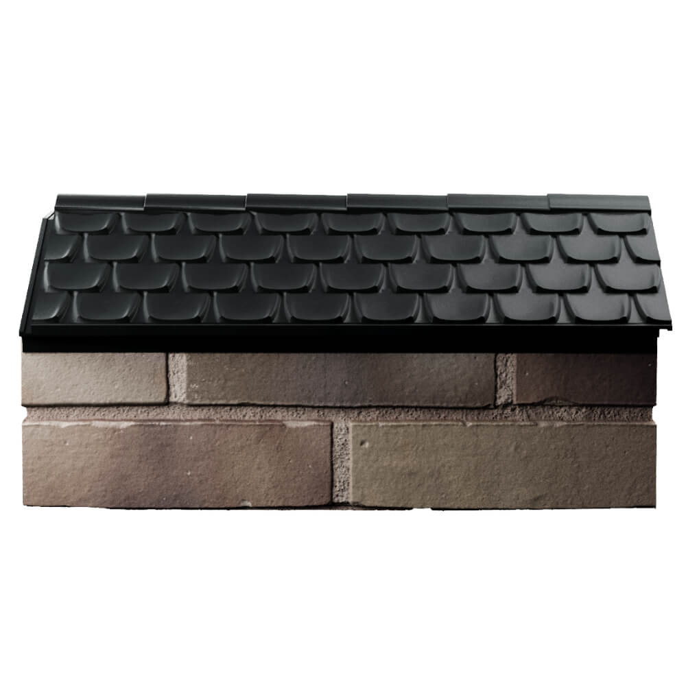 Парапет Zking Эльбрус Черный с посадкой на 1 кирпич (255мм) в Валдае фото
