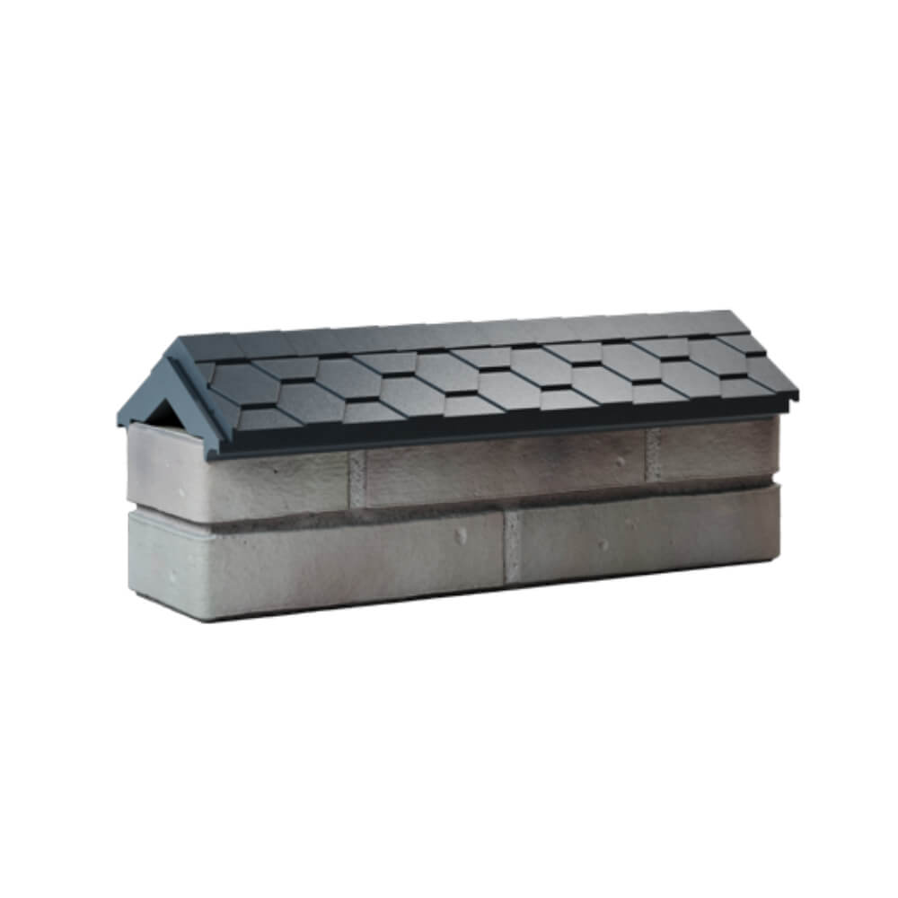 Парапет Zking Эверест Серый с посадкой на 0.5 кирпича (130мм) Валдай фото