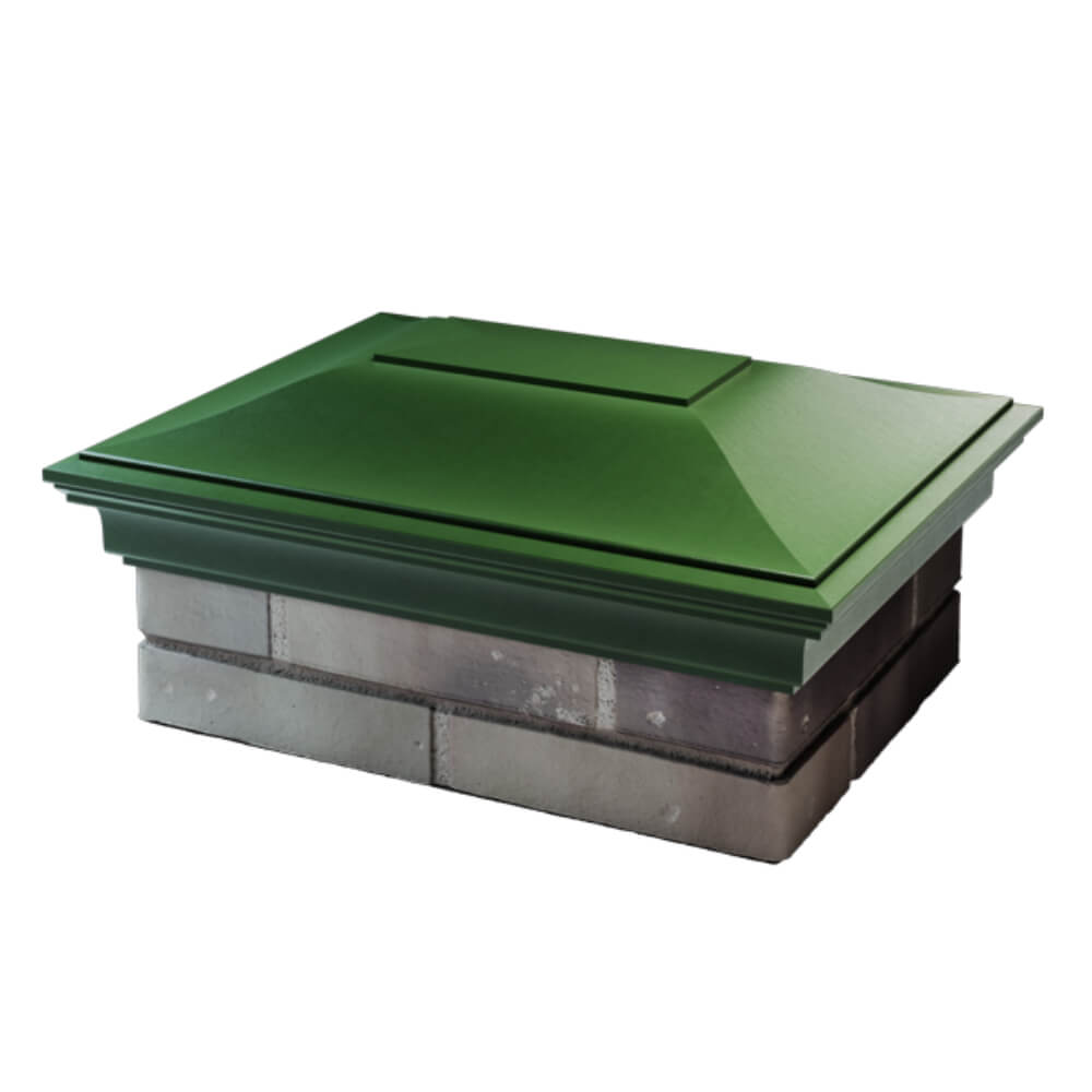 Колпак Zking Монблан Зеленый на столб 2х1.5 кирпича (515х385мм) в Валдае фото