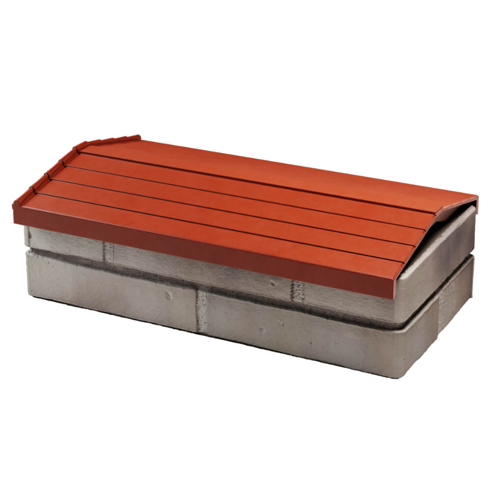 Парапет Zking Бона ХайТек Красный с посадкой на 1 кирпич (200/225/255мм) в Валдае фото