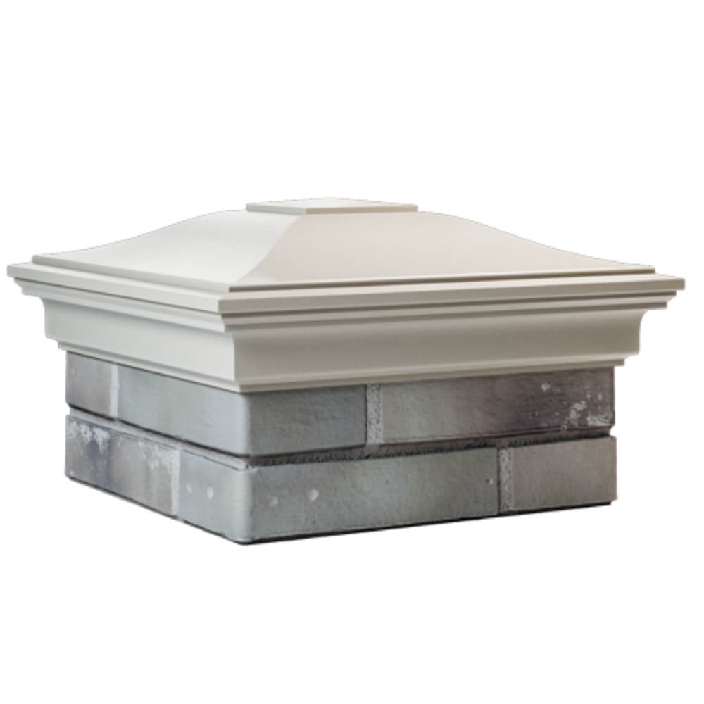 Колпак Zking Монблан Бежевый на столб 1.5х1.5 кирпича (385х385мм) в Валдае фото